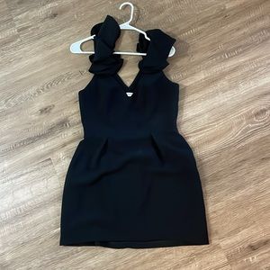 Size M Black Mini Dress - Amanda Uprichard
